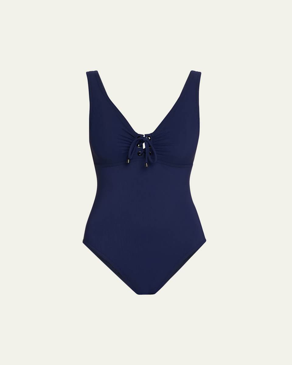 Demi V-Neck One-Piece Swimsuit